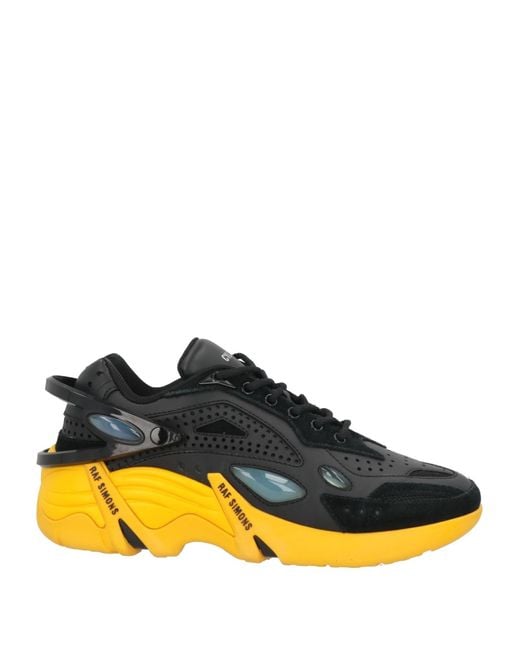 Raf Simons Yellow Runner Sneakers Synthetisches Material