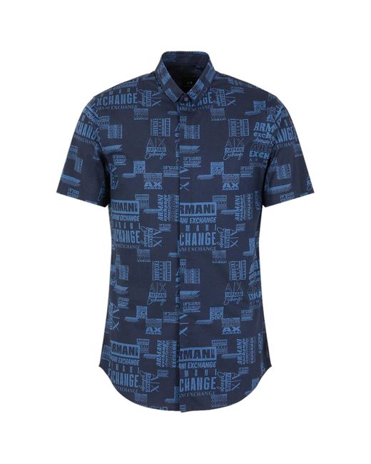 Armani Exchange Hemd in Blue für Herren