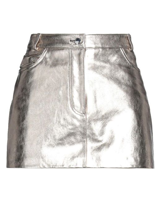 Maje Metallic Mini Skirt