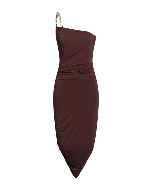 SIMONA CORSELLINI Purple Mini Dress Viscose, Elastane