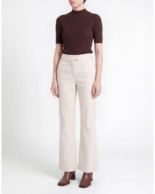 Cruna White Jeans Cotton, Rubber