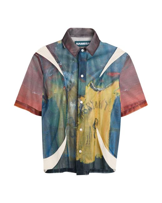 NAMESAKE Blue Shirt for men