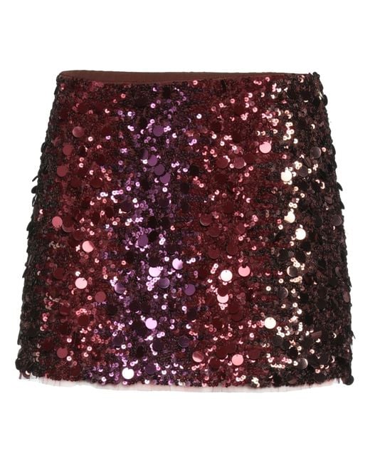 Patrizia Pepe Purple Mini Skirt