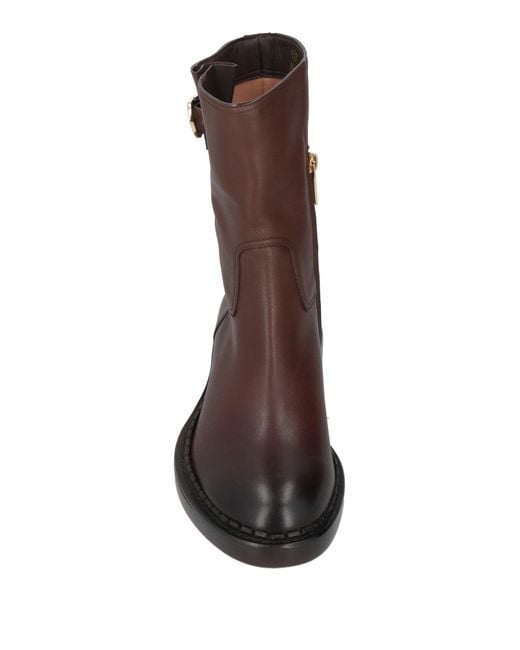 Santoni Brown Ankle Boots