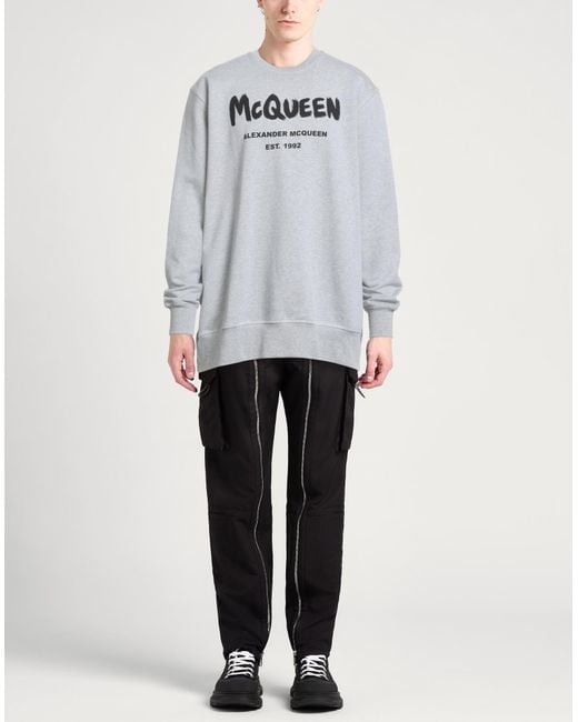 McQueen Gray Sweatshirt for men