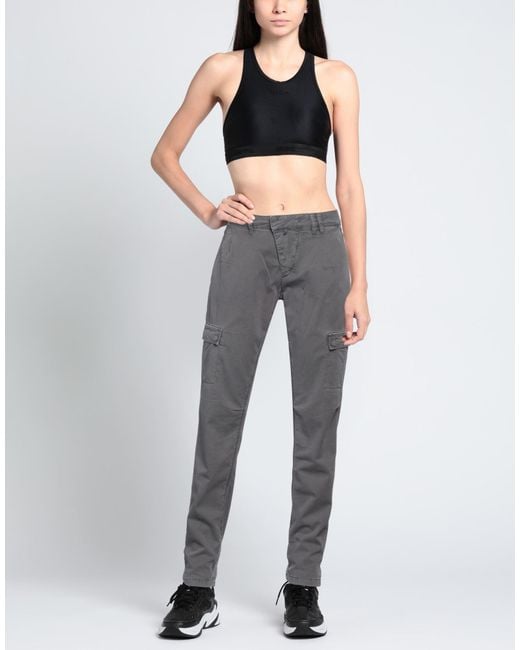 Drykorn Gray Pants Cotton, Elastane