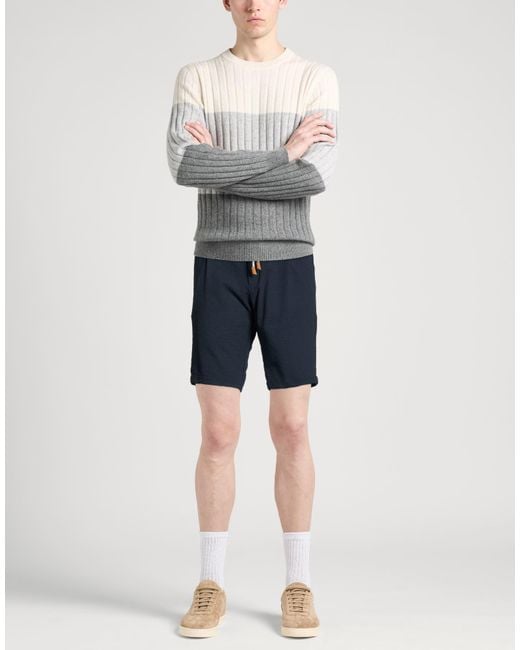 Eleventy Blue Platinum Midnight Shorts & Bermuda Shorts Polyester for men