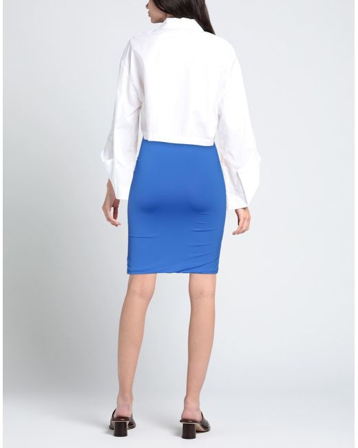 The Attico Blue Mini Skirt