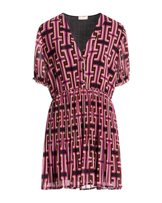 Liu Jo Red Mini Dress Polyester