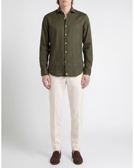 Camicia di Sonrisa in Green da Uomo