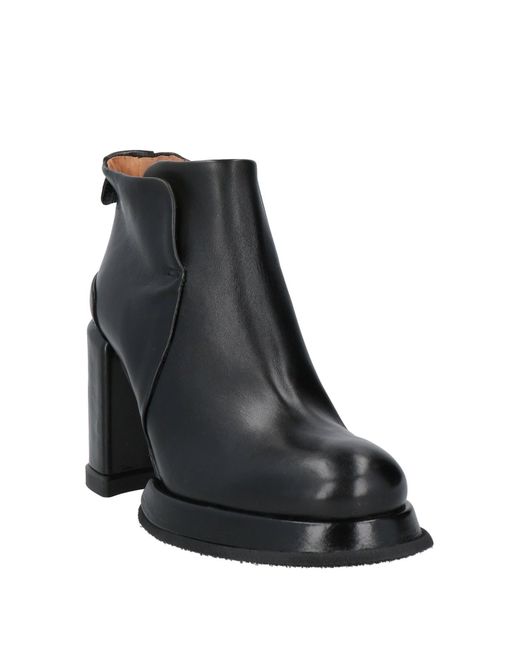 A.s.98 Black Ankle Boots Leather