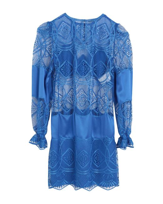 Vestito Corto di Alberta Ferretti in Blue