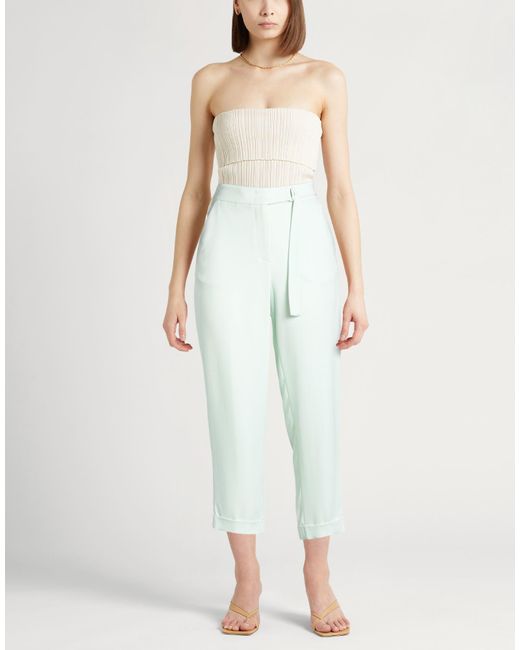 Peserico White Light Pants Viscose, Elastane