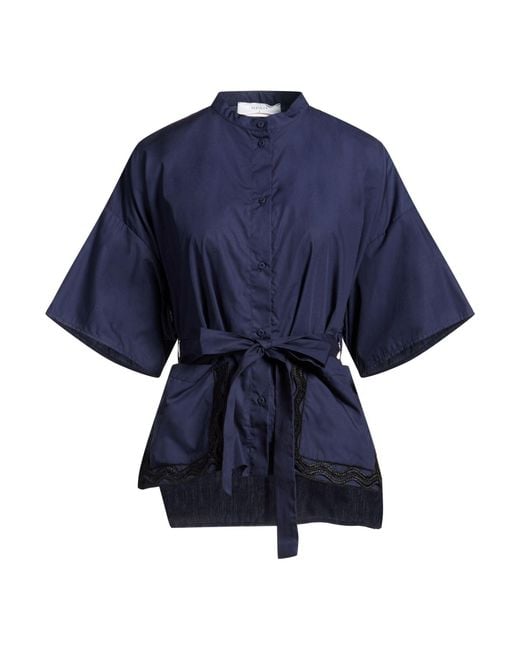 Beatrice B. Blue Midnight Shirt Cotton
