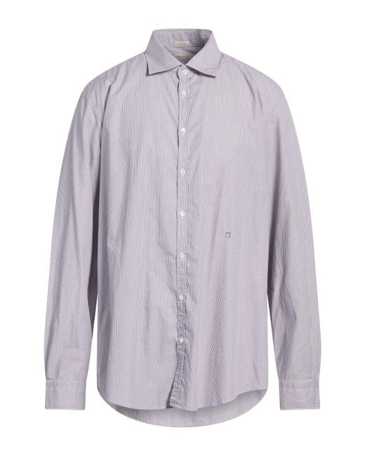 Massimo Alba Purple Shirt Cotton for men