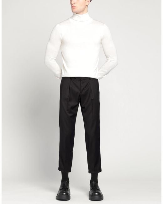 MARSĒM Black Pants Polyester, Viscose, Elastane for men
