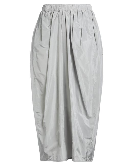 Fabiana Filippi Gray Light Maxi Skirt Polyester, Silk