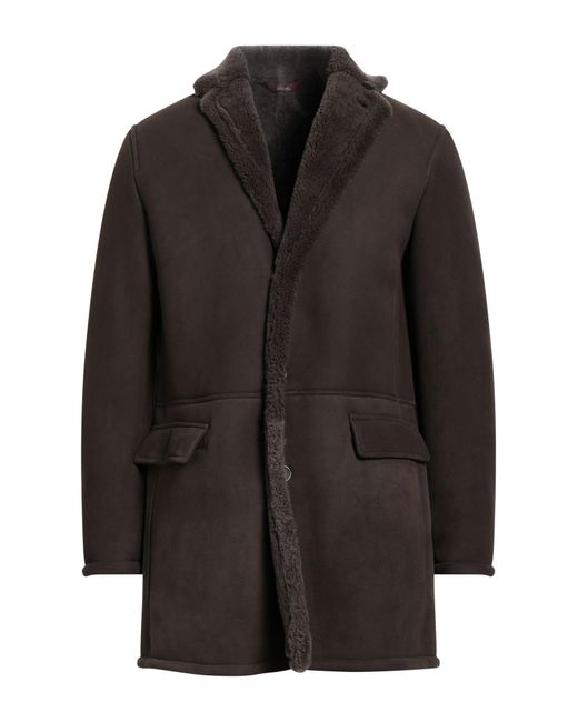 Stewart Black Coat for men