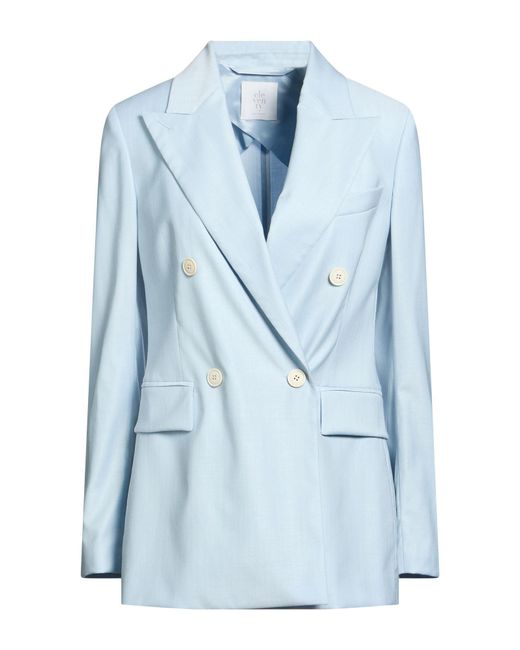 Eleventy Blue Sky Blazer Wool, Viscose, Elastane