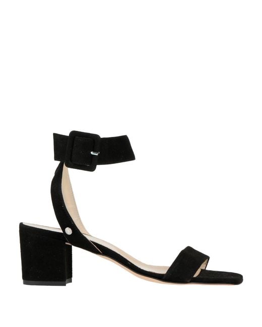 Manila Grace Black Sandals