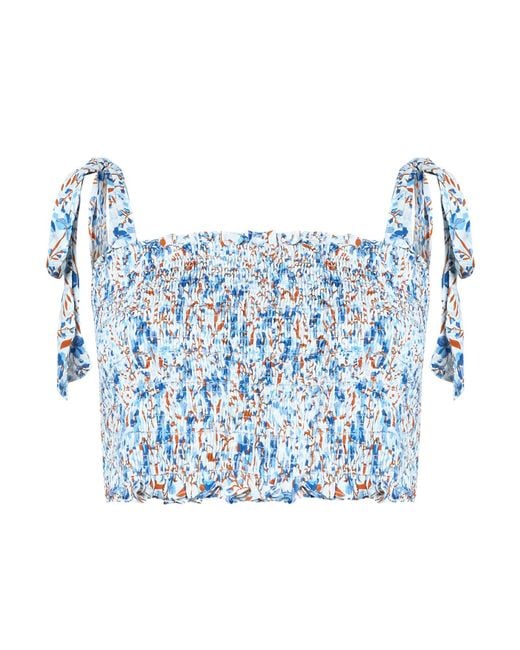 Poupette Blue Top Viscose