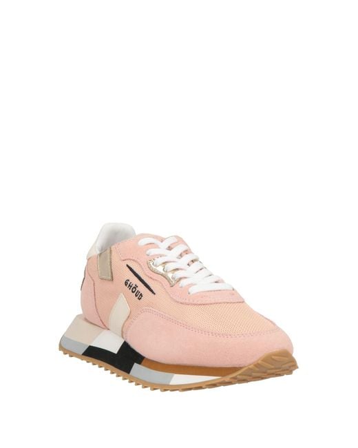 GHOUD VENICE Pink Sneakers Leather, Textile Fibers