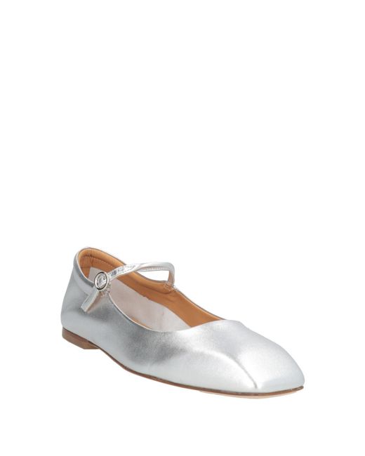 Aeyde White Ballet Flats