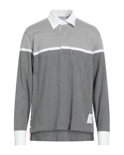 Thom Browne Poloshirt in Gray für Herren