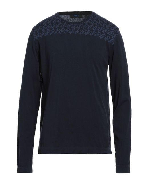 Kiton Blue Knt T-Shirt Cotton for men