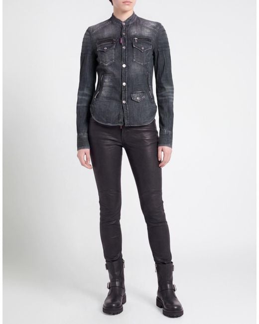 DSquared² Blue Denim Shirt Cotton