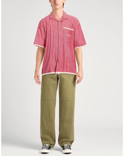 ARMANI EXCHANGE Pink Denim Shirt for men