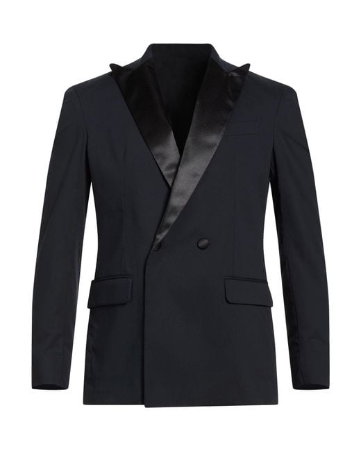 MARSĒM Black Blazer Polyester, Viscose, Elastane for men