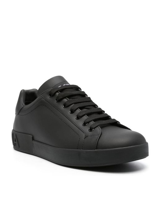 Sneakers portofino di Dolce & Gabbana in Black da Uomo