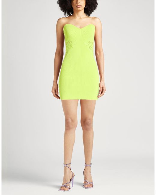 Self-Portrait Yellow Mini Dress
