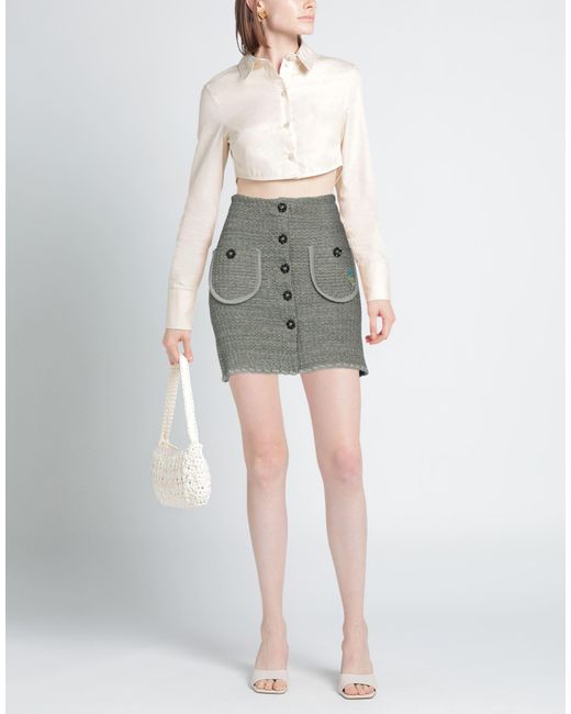 Cormio Gray Mini Skirt
