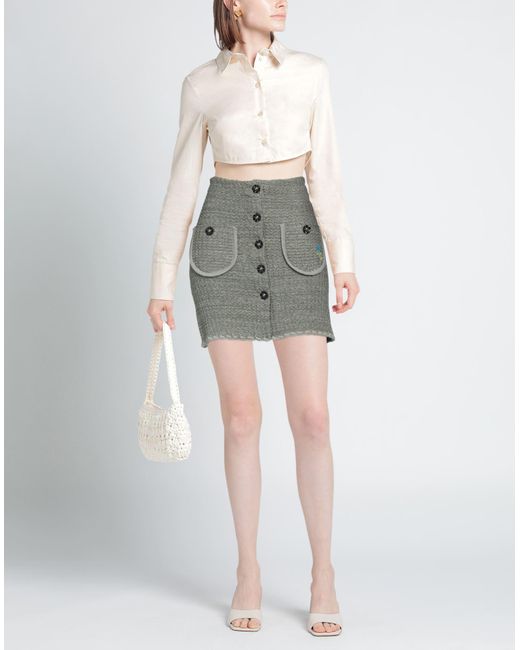 Cormio Gray Mini Skirt