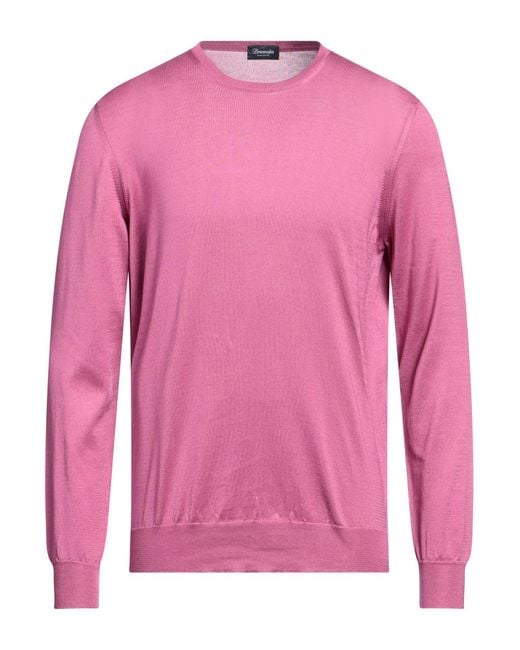 Drumohr Pink Sweater for men