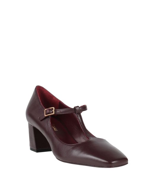 Avril Gau Deep Pumps Leather in Brown | Lyst UK