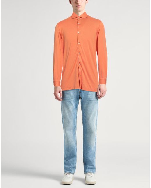Camisa Fedeli de hombre de color Orange