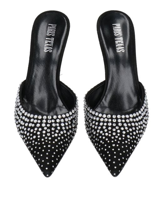 Paris Texas Black Mules & Clogs