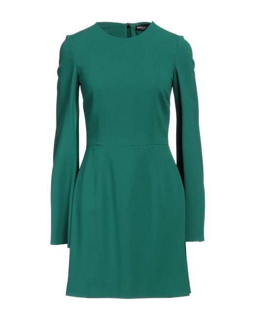 Dolce & Gabbana Green Mini-Kleid
