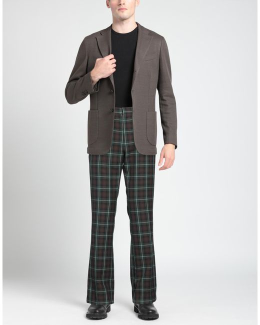 Etro Gray Pants Polyester, Viscose for men