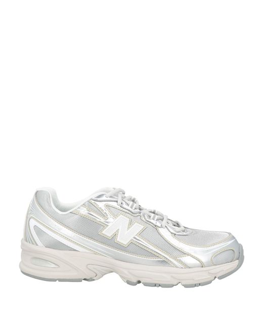 New Balance White 740 Sneakers Synthetic Material, Textile Fibers