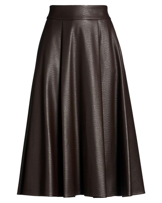 Annarita N. Brown Midi Skirt