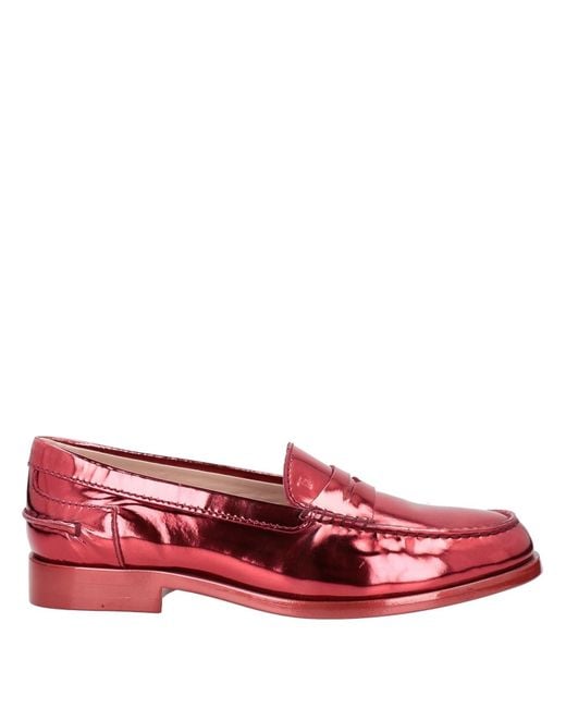 TOD'S HAPPY MOMENTS by ALBER ELBAZ Red Loafers