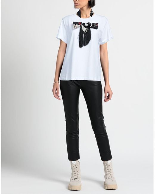 SIMONA CORSELLINI T-shirt in White | Lyst