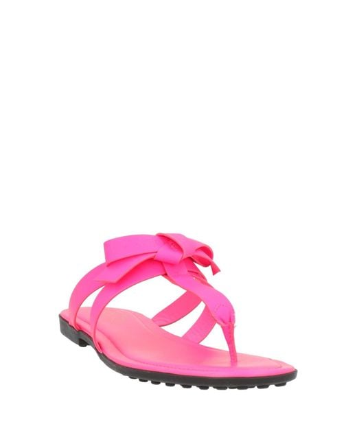 Tod's Pink Thong Sandal