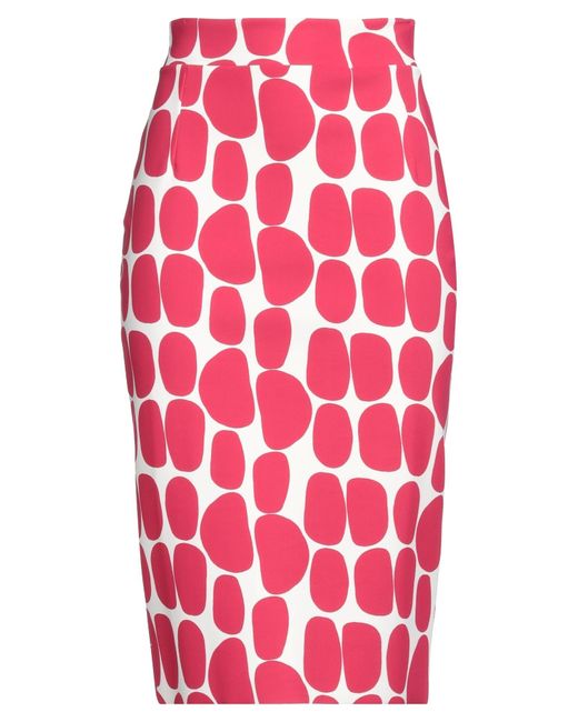 La Petite Robe Di Chiara Boni Red Midi-Rock