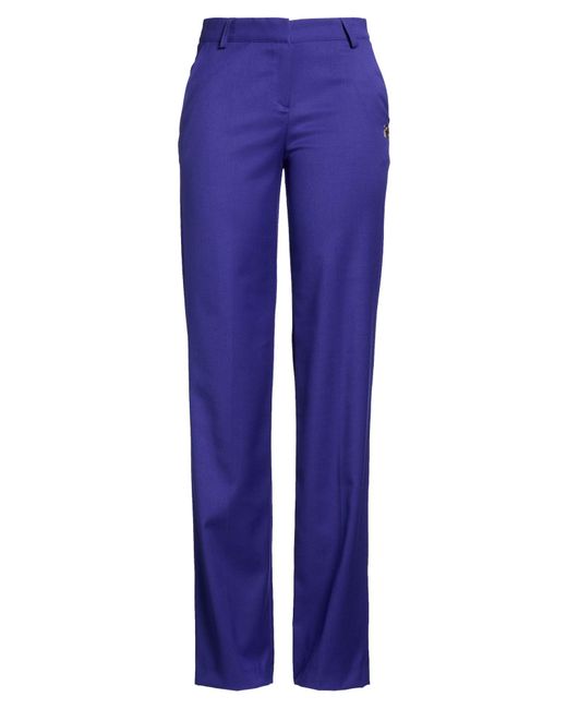 REVISE CONCEPT Blue Pants Polyester, Viscose, Elastane