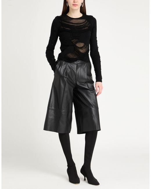 MM6 by Maison Margiela Black Sweater Cotton, Polyamide